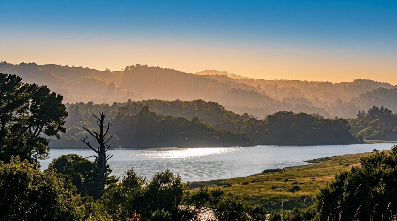 Hills at dusk