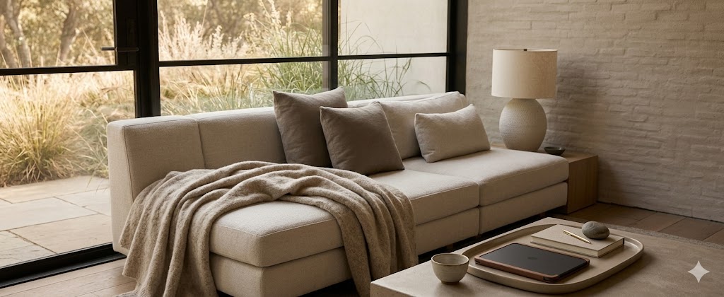 A warm, modern therapy space